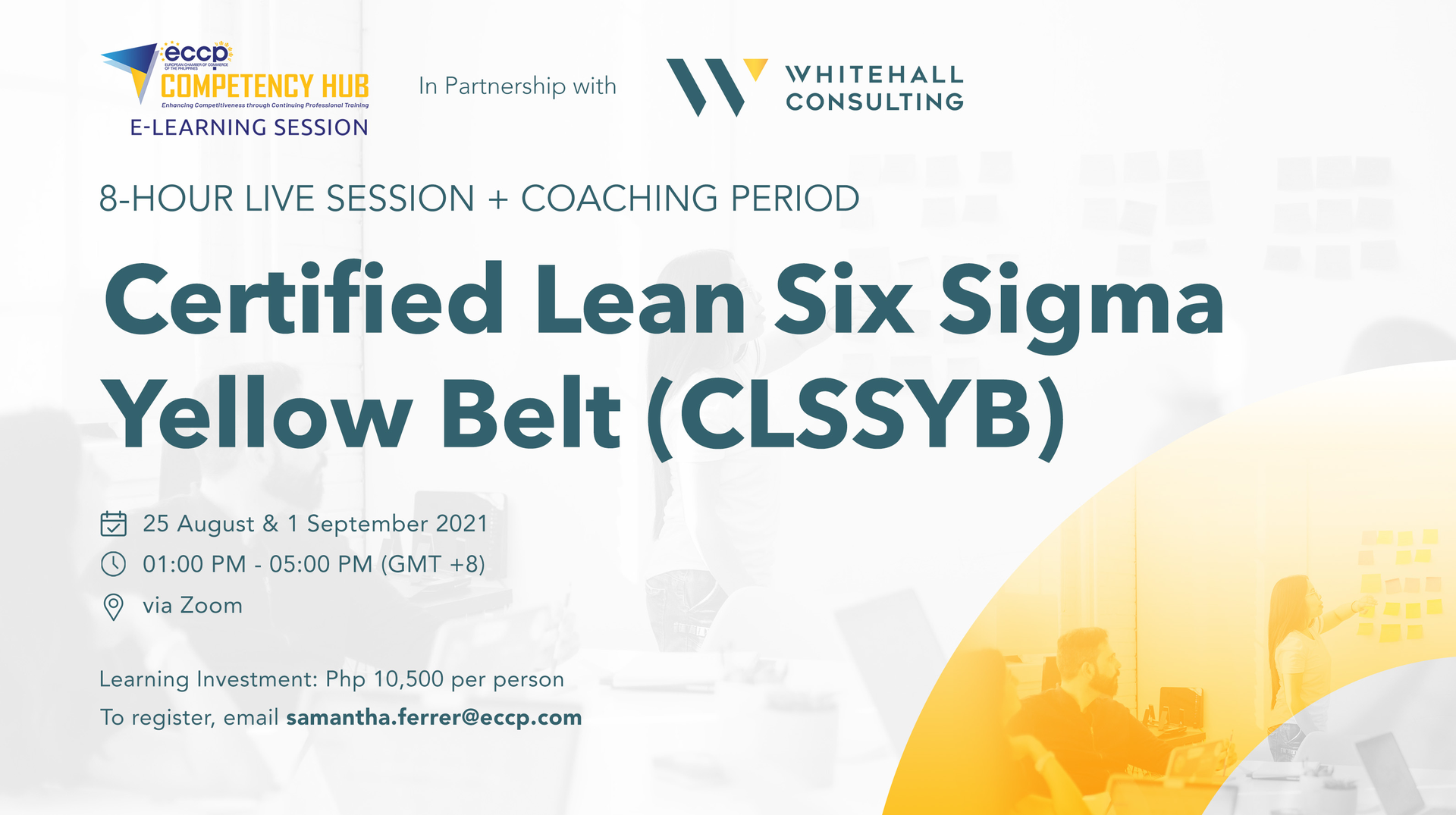 Eccp E Learning Session Certified Lean Six Sigma Yellow Belt Clssyb Eccp On Glue Up 